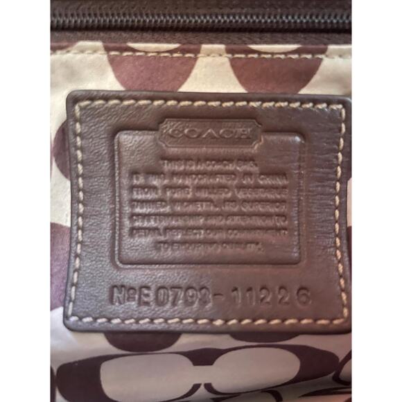 Coach Belted Ergo WhipStitch RARE Flap Shoulder Bag Brown Braided Hobo Handbag - Picture 10 of 10